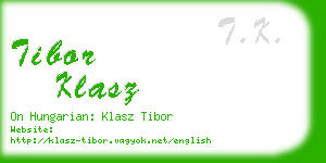 tibor klasz business card